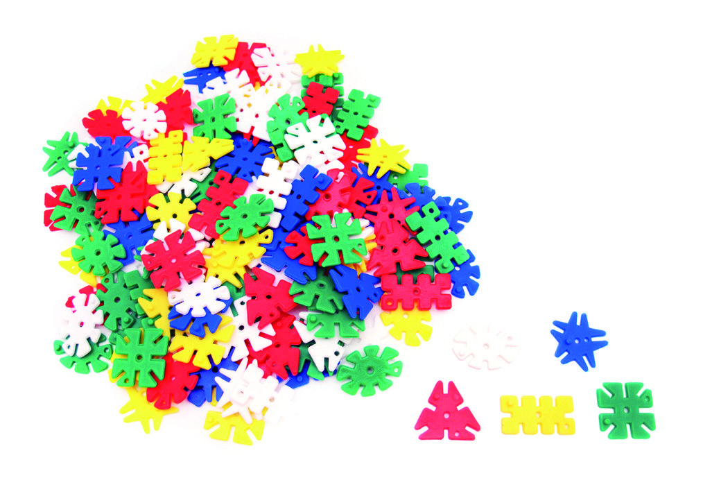 五種圖形小花片：950pcs