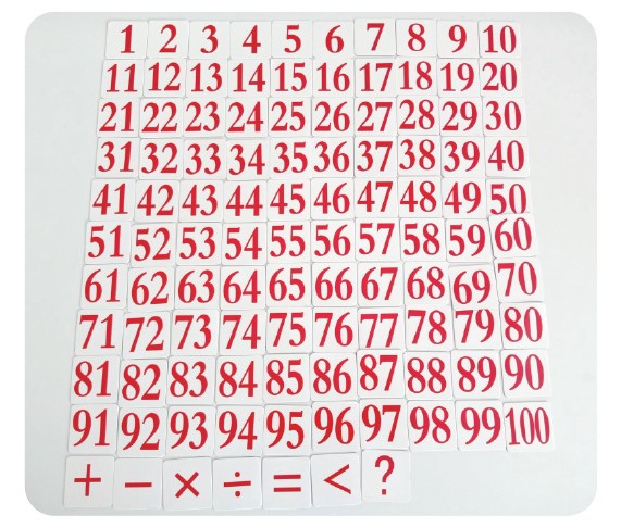 1-100數字磁性片