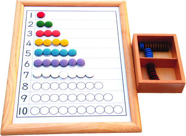 磁性1-10串珠顏色排列組