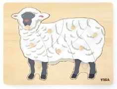 動物拼圖-綿羊