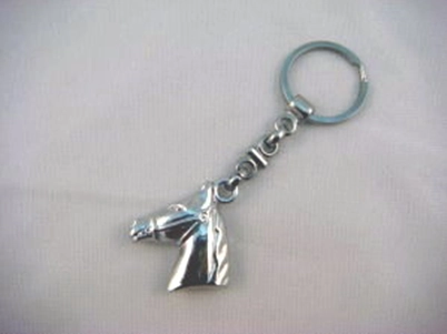 經典馬首造型金屬鑰匙圈