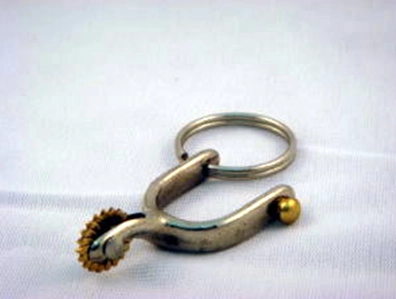 馬術馬刺造型金屬鑰匙圈