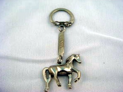 立體駿馬全像金屬鑰匙圈