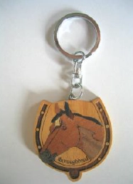 盾牌拼木造型鑰匙圈