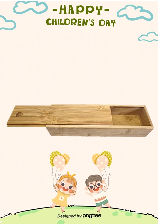 兒童節-竹製鉛筆盒