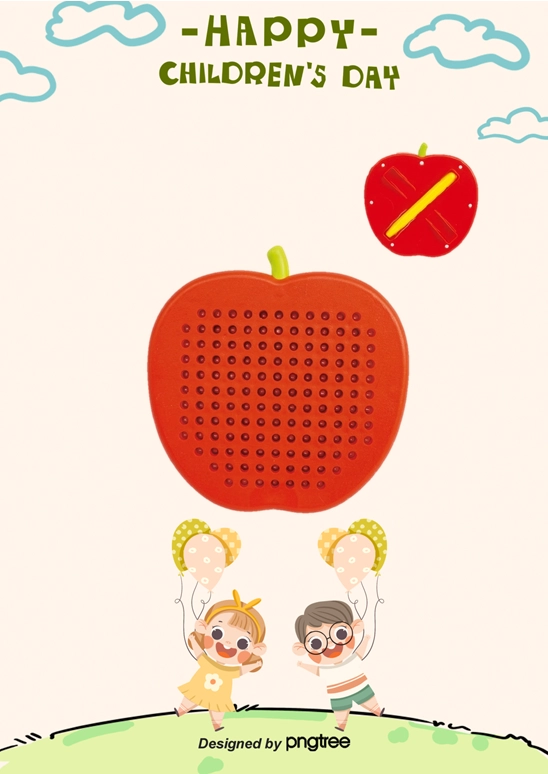 兒童節-磁性蘋果繪版